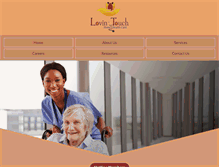 Tablet Screenshot of lovingtouchhhc.com